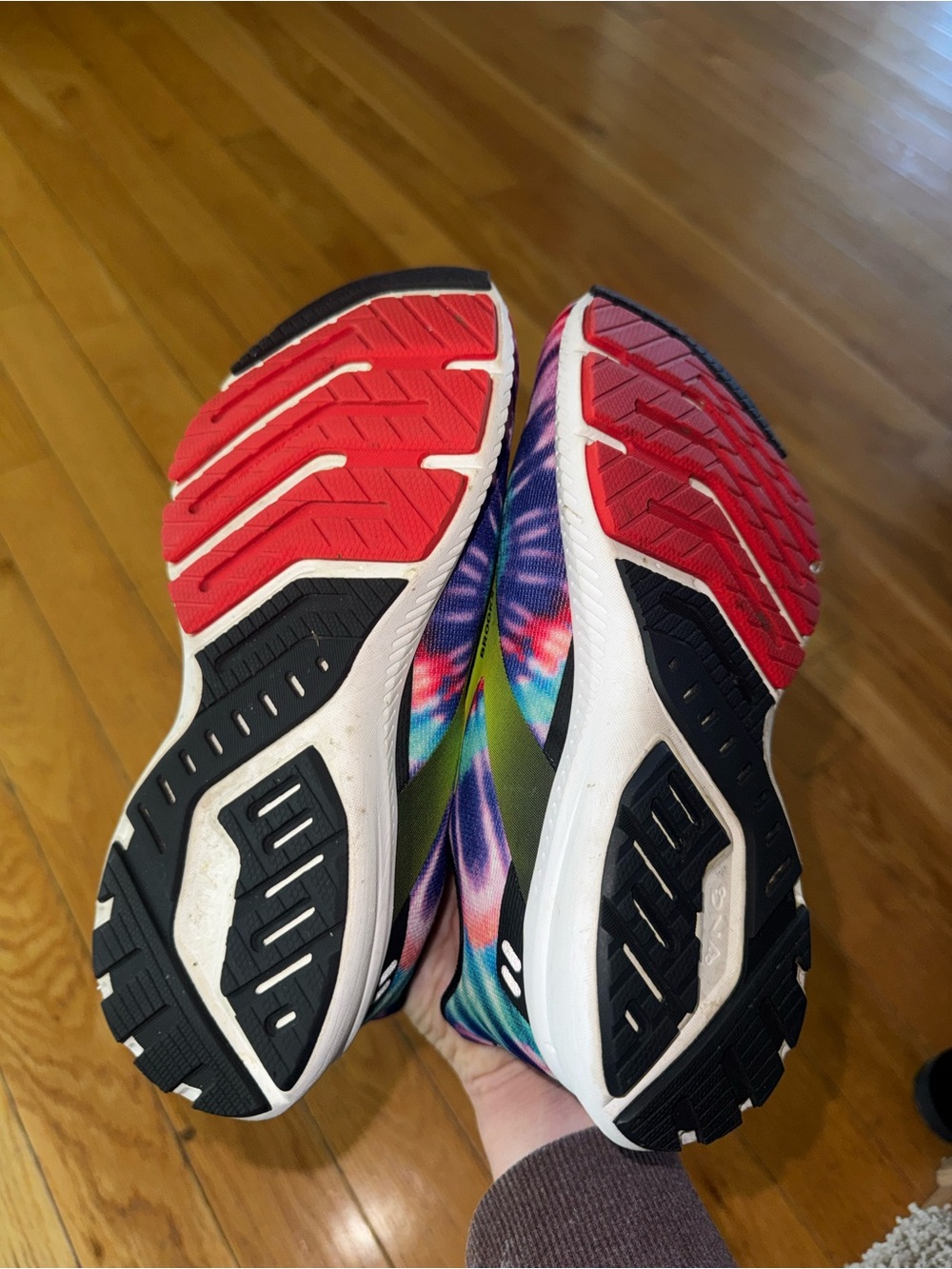 Brooks Launch 8 Tie Dye Multicolor Womens Running Shoes - Picture 3 of 7